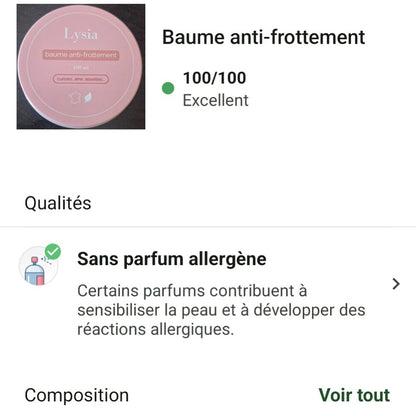 Baume anti-frottement cuisses - 100ml