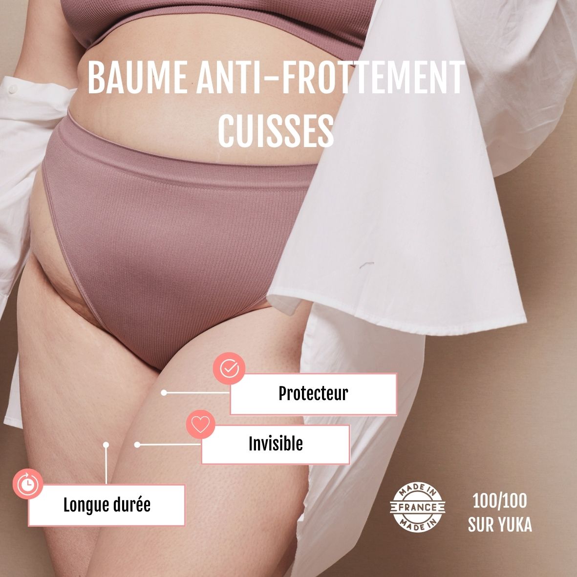 Baume anti-frottement cuisses - 100ml